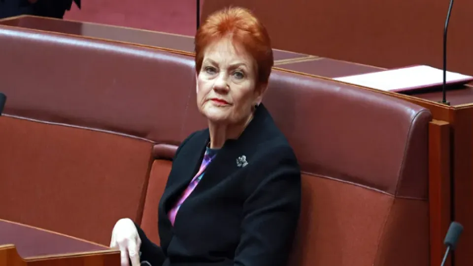 La senadora Pauline Hanson