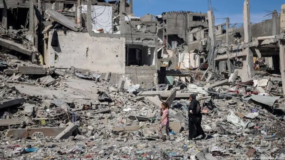 Escombros en la Franja de Gaza