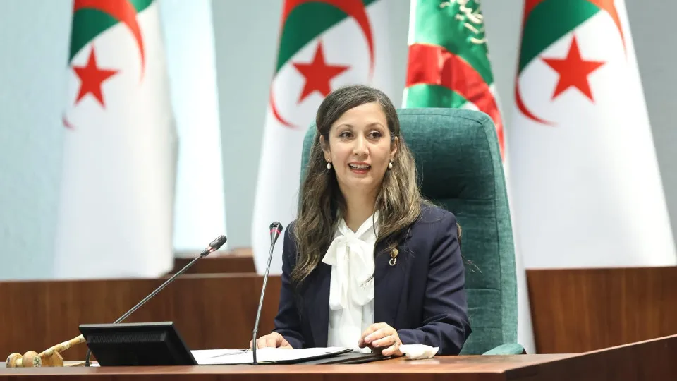 Khalida Boufedech en el Parlamento argelino